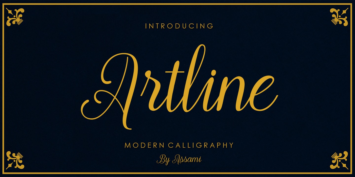 Пример шрифта Artline